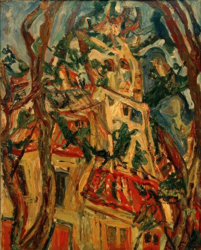 Ch. Soutine, The Church Tower of Saint-Piere in Céret by Chaim Soutine